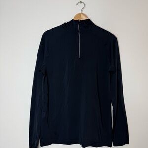 Men’s Lululemon Swiftly Half Zip Pullover Running Hoodie size medium in navy